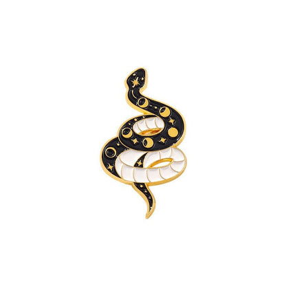 Gothic Snake Enamel Pin Set