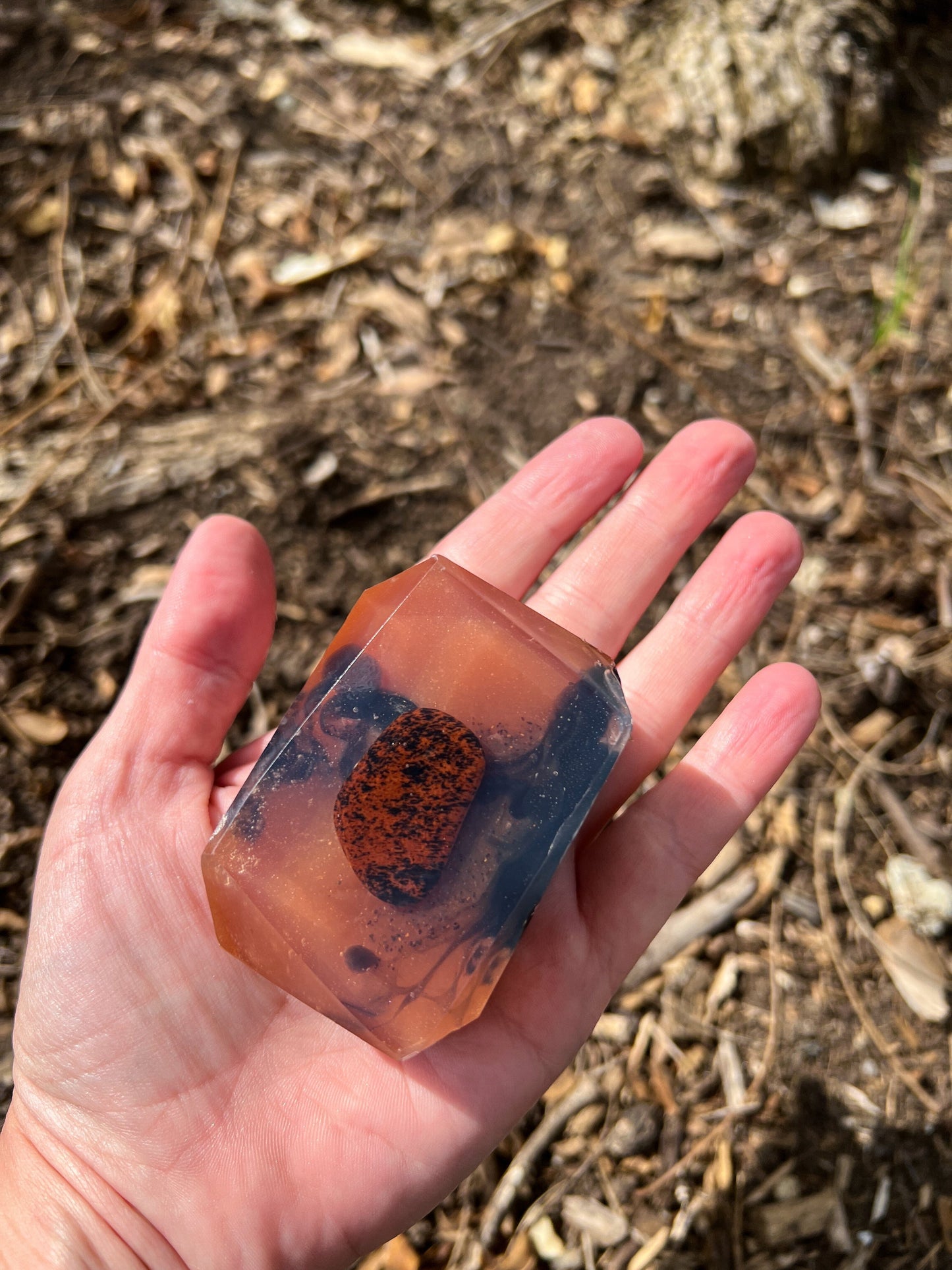 Earthbound Soap - Mahogany Obsidian Ritual Bar