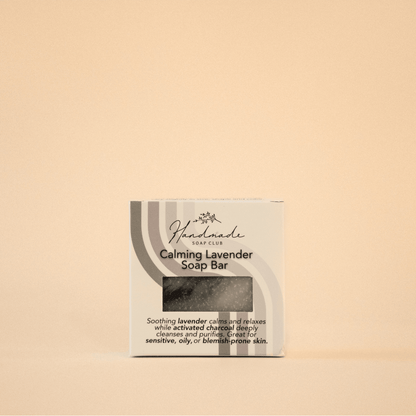 Calming Lavender Soap Bar | Lavender Charcoal Soap