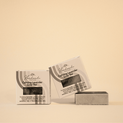 Calming Lavender Soap Bar | Lavender Charcoal Soap