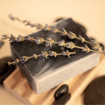 Calming Lavender Soap Bar | Lavender Charcoal Soap