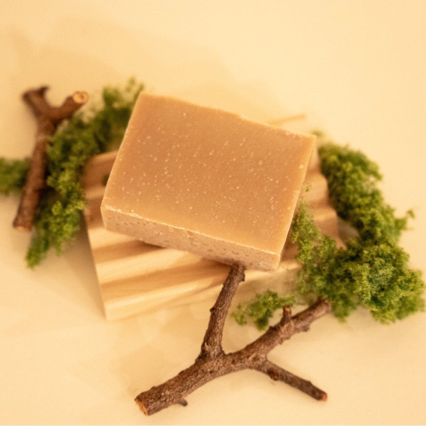 Grounding Cedarwood Frankincense Soap Bar | Earthy Essential Oil Soap