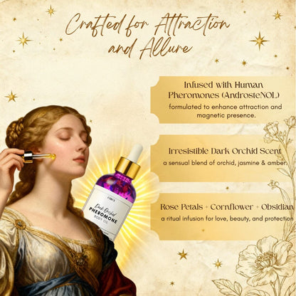 Dark Orchid Pheromone Body Oil – Magnetic Floral Amber Ritual Oil
