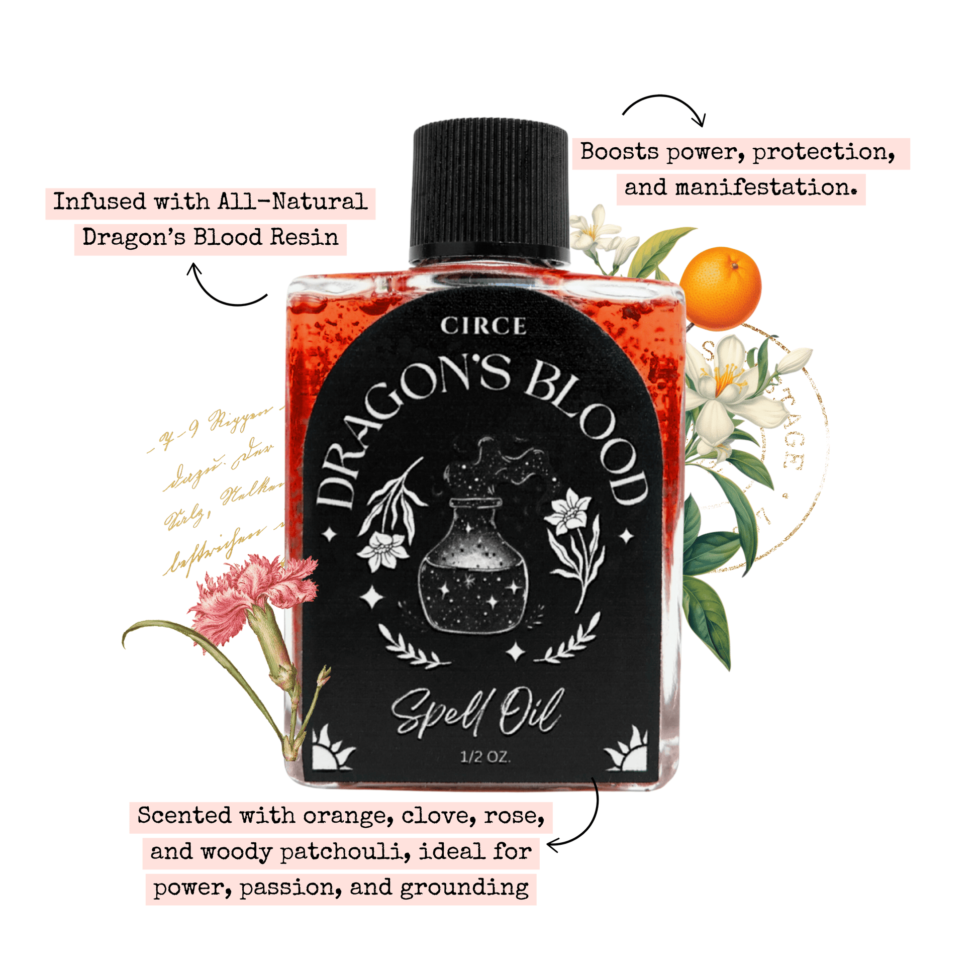 Dragon's Blood | Spell Oil 1/2 oz - Spirit Nest