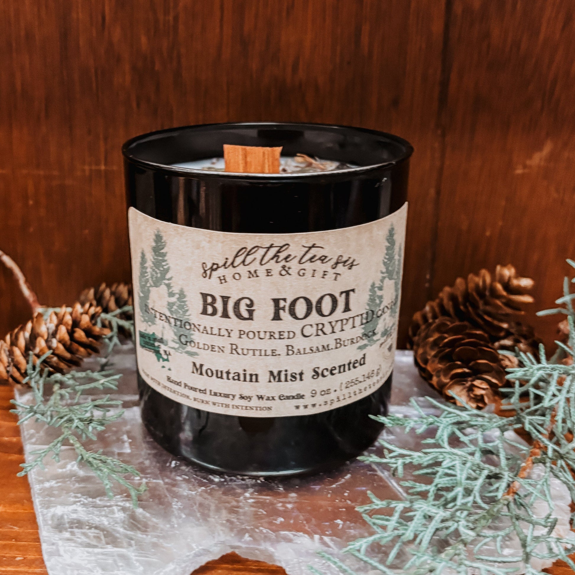 Big Foot Sasquatch Intention Soy Wax Candle - 9oz - Spirit Nest