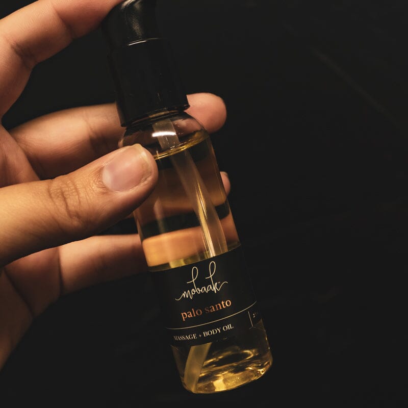 Palo Santo Travel Body Oil – Warm Wood Hydrating Glow Oil