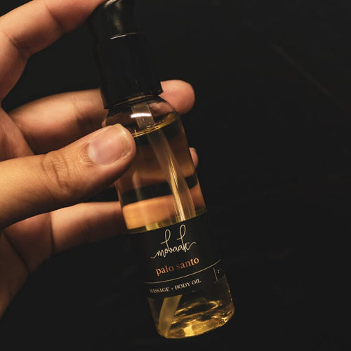 Palo Santo Travel Body Oil – Warm Wood Hydrating Glow Oil