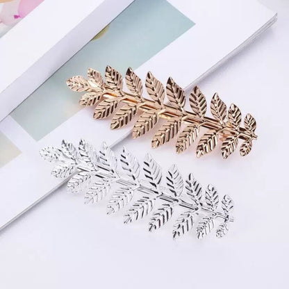 Elegant Leaf Branch Hair Clip