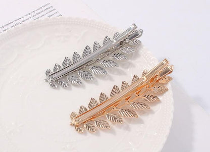 Elegant Leaf Branch Hair Clip