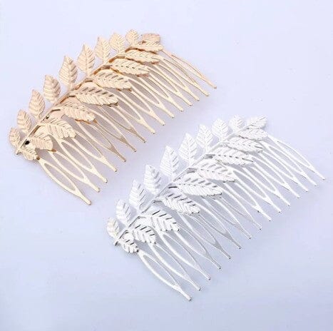 Elegant Leaf Branch Hair Comb