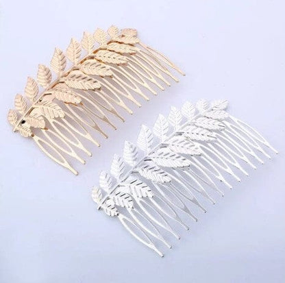 Elegant Leaf Branch Hair Comb