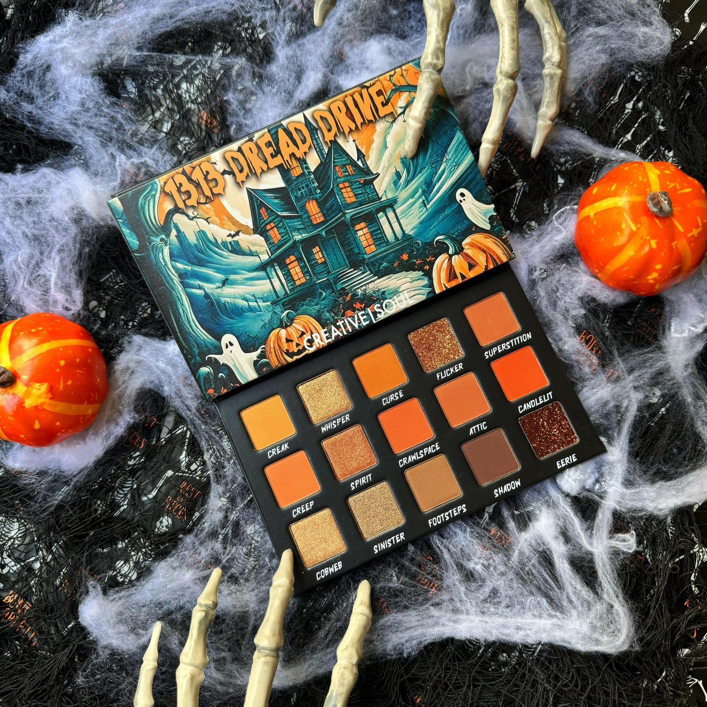 1313 Dread Drive Eyeshadow Palette – Haunted Neutral Glam - Spirit Nest