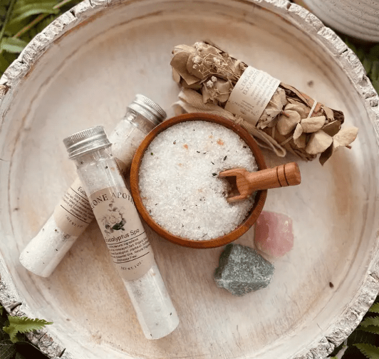 Eucalyptus Spa Herbal Bath Salt Tubes - Spirit Nest
