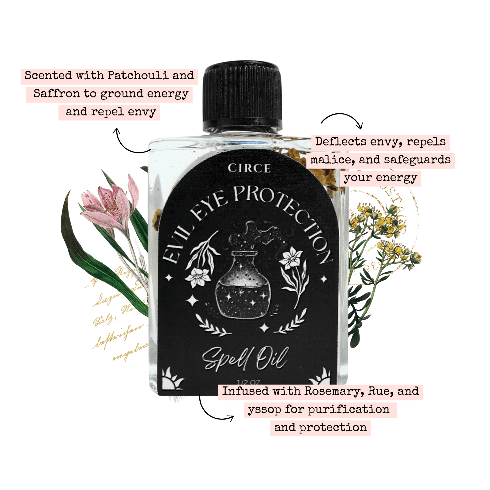 Evil Eye Protection Spell Oil – Spiritual Defense - Spirit Nest