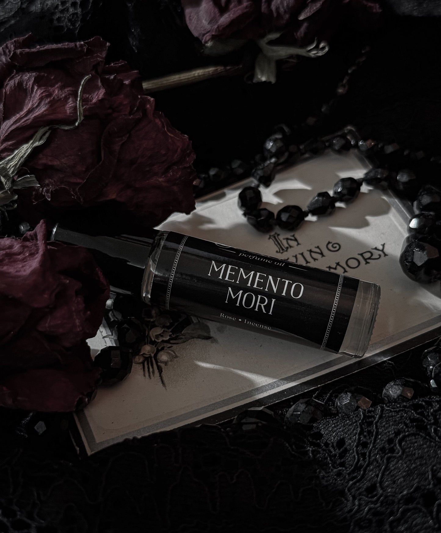 Memento Mori Perfume Oil Roller | Rose & Nag Champa
