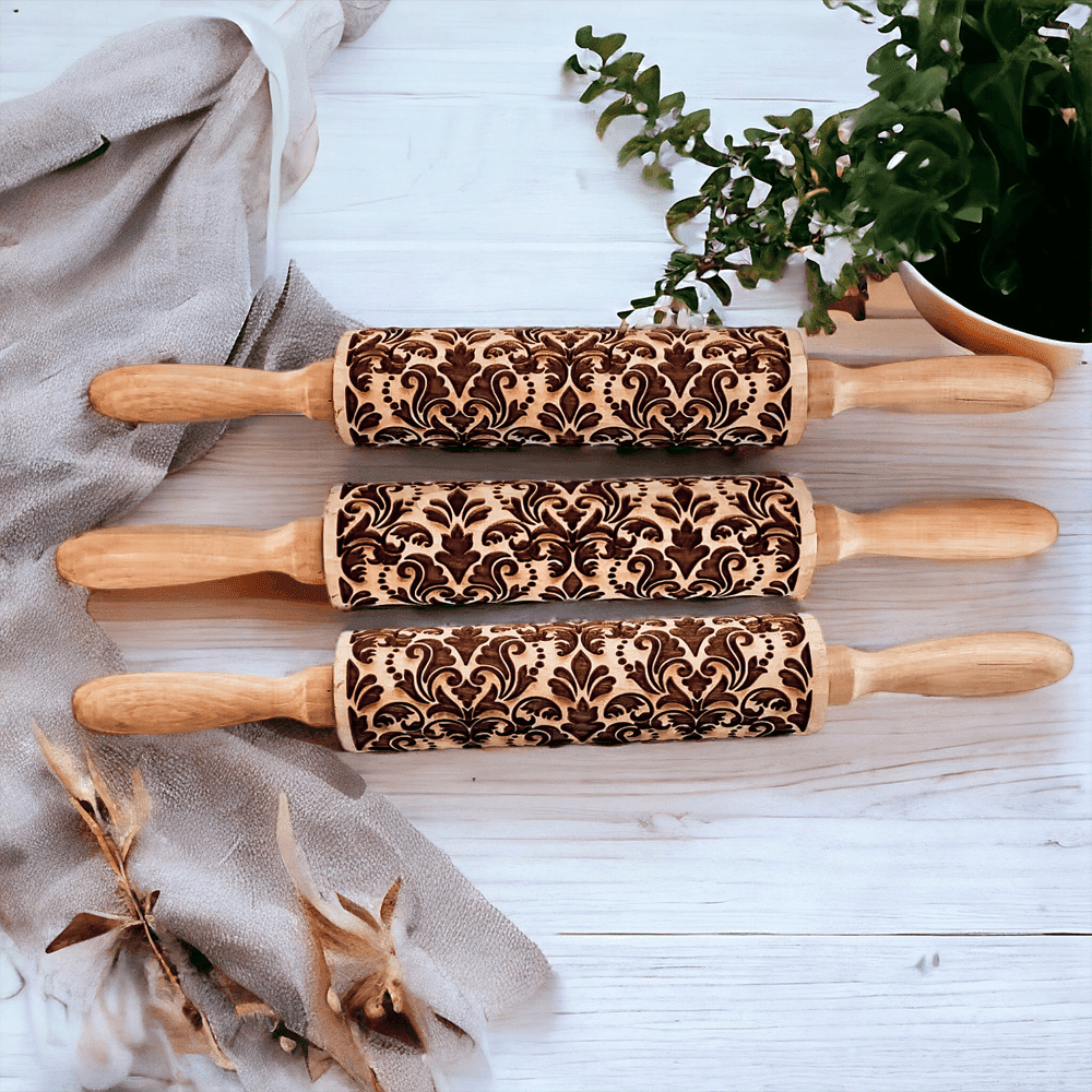 Rolling Pins - Box Style | Engraved Wooden Baking Roller