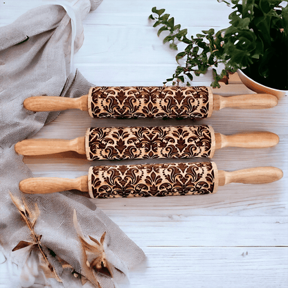 Rolling Pins - Box Style | Engraved Wooden Baking Roller