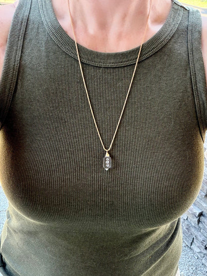 Echo Necklace | Floral Crystal Quartz Pendant