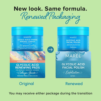 Glycolic Acid Glow Pads - Exfoliating Facial Pads