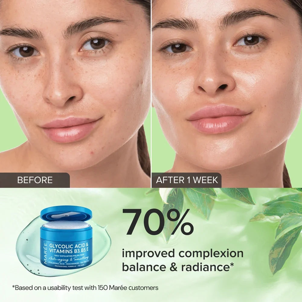 Glycolic Acid Glow Pads - Exfoliating Facial Pads