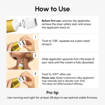 Collagen Neck Firming Cream Massager - Lifted & Smooth Neck Care