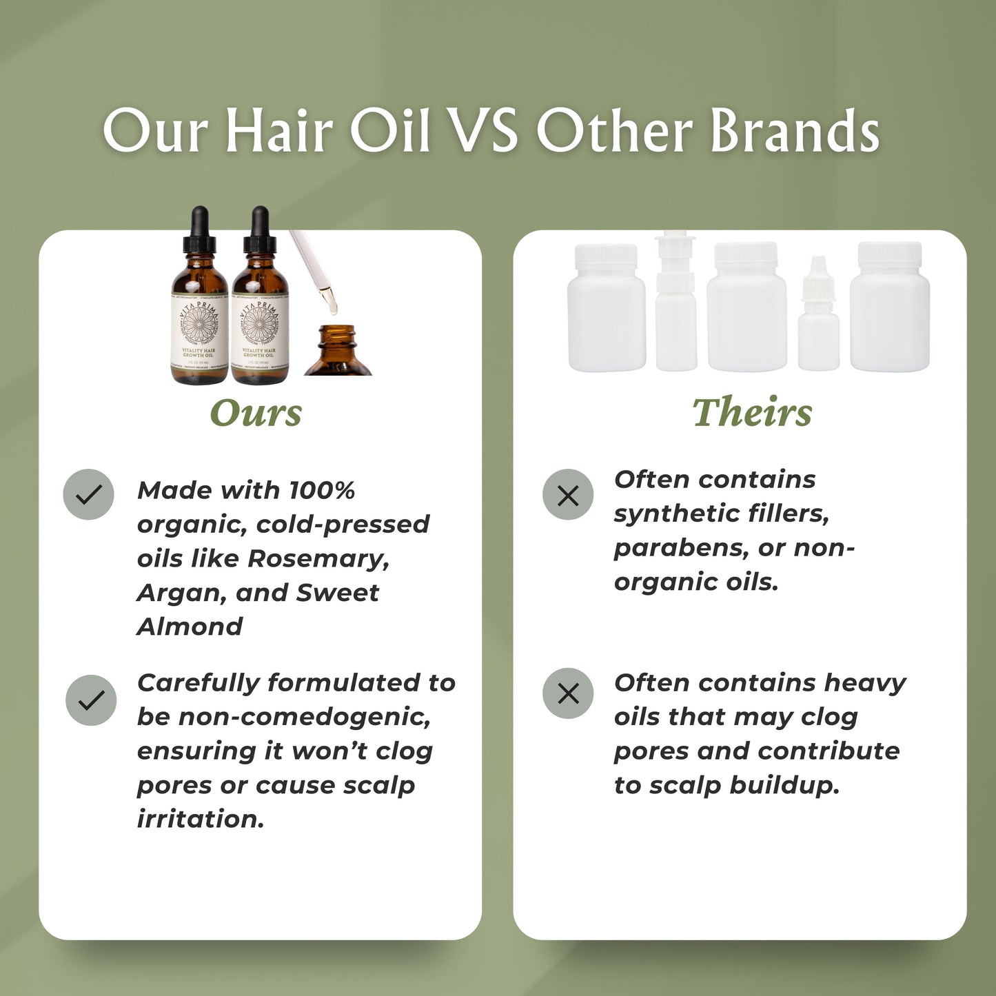 Vitality Hair Growth Oil – Organic Rosemary Scalp & Hair Elixir