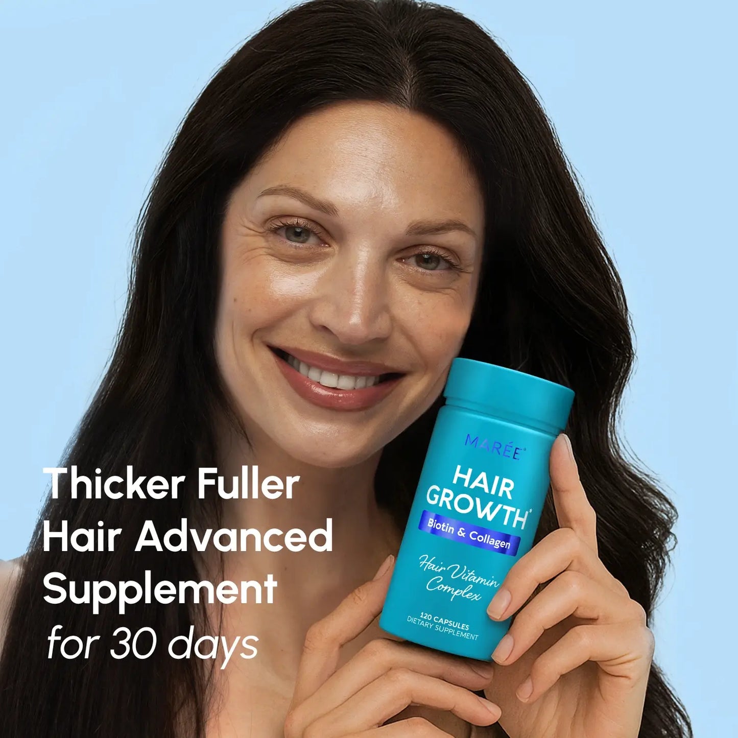 Biotin & Collagen Hair Growth Complex - Hair Vitamin Capsules