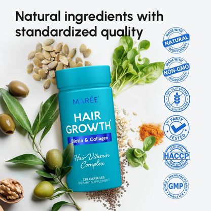 Biotin & Collagen Hair Growth Complex - Hair Vitamin Capsules