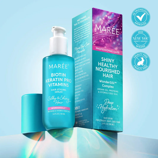 Keratin Oil Serum for Dry & Damaged Hair - Smooth & Shine Hair Serum