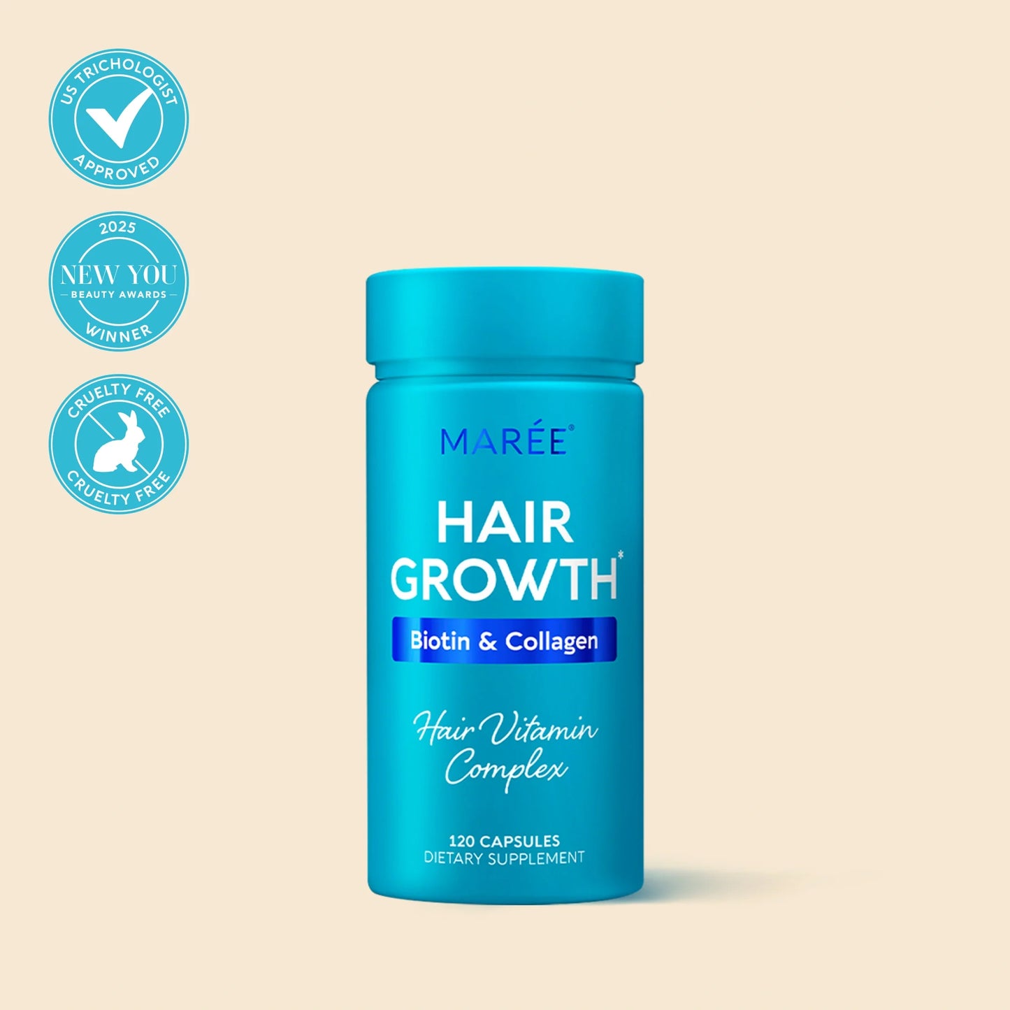 Biotin & Collagen Hair Growth Complex - Hair Vitamin Capsules