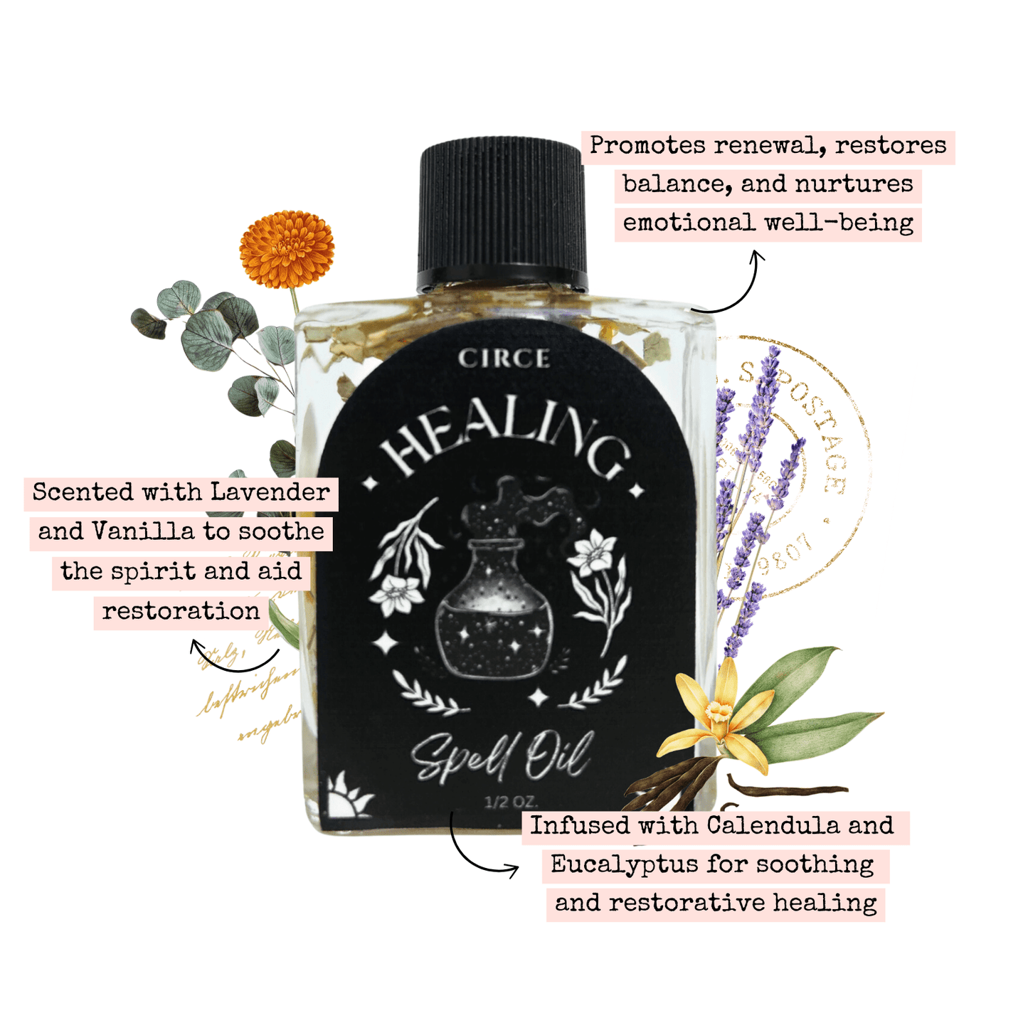 Healing Spell Oil – Calm & Balance