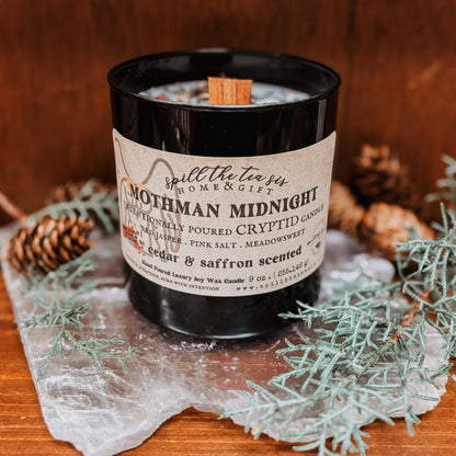 Mothman Midnight Intention Soy Wax Candle - 9oz - Spirit Nest