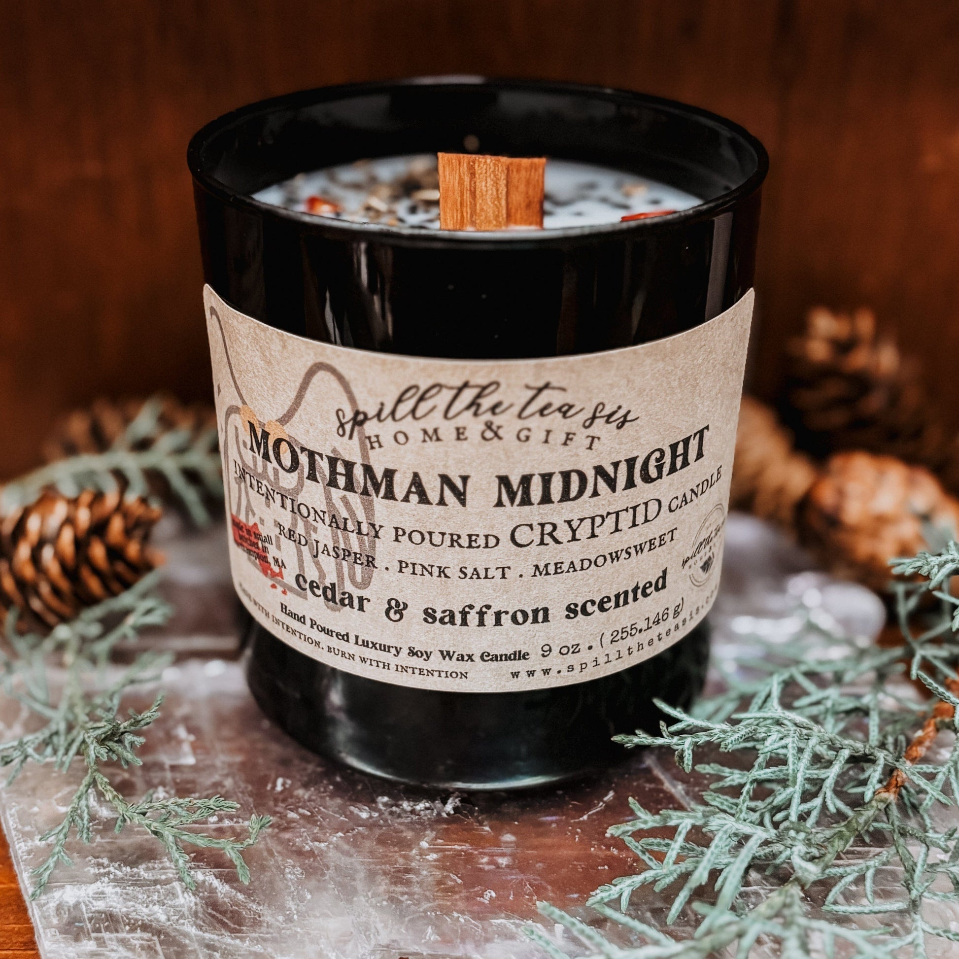 Mothman Midnight Intention Soy Wax Candle - 9oz - Spirit Nest