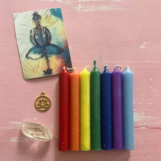 Chakra Candles Reiki Infused 7 Chakra Kit