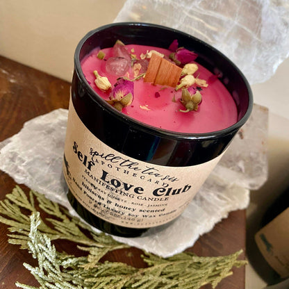 Self Love Club Intention Candle – Self Care, Healing & Confidence - Spirit Nest