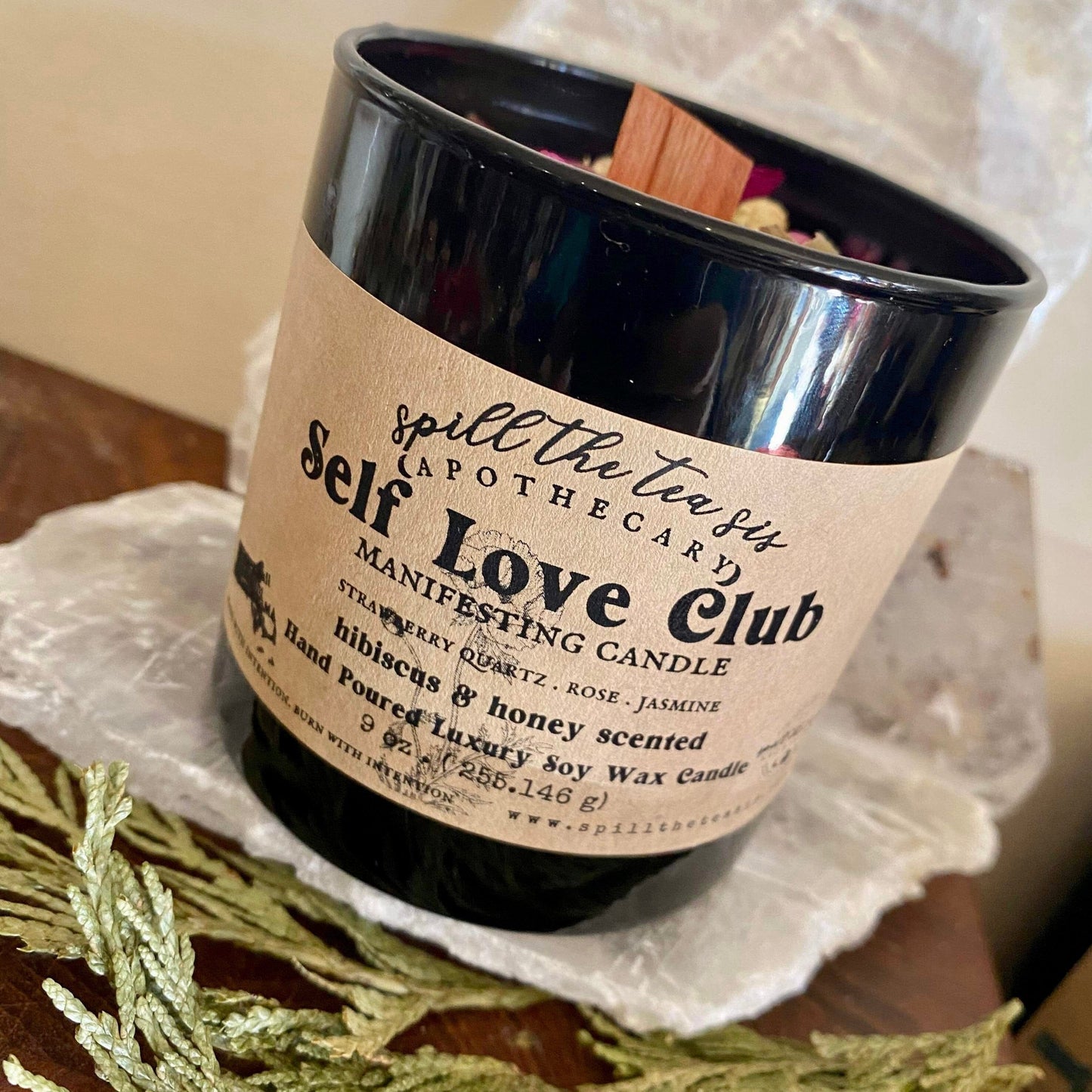 Self Love Club Intention Candle – Self Care, Healing & Confidence - Spirit Nest