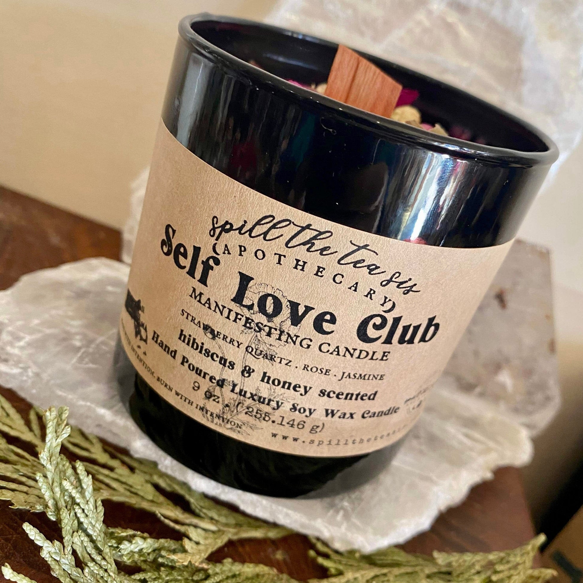 Self Love Club Intention Candle – Self Care, Healing & Confidence - Spirit Nest