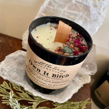 Own It Bitch Empowerment Candle - Confidence & Manifestation - Spirit Nest