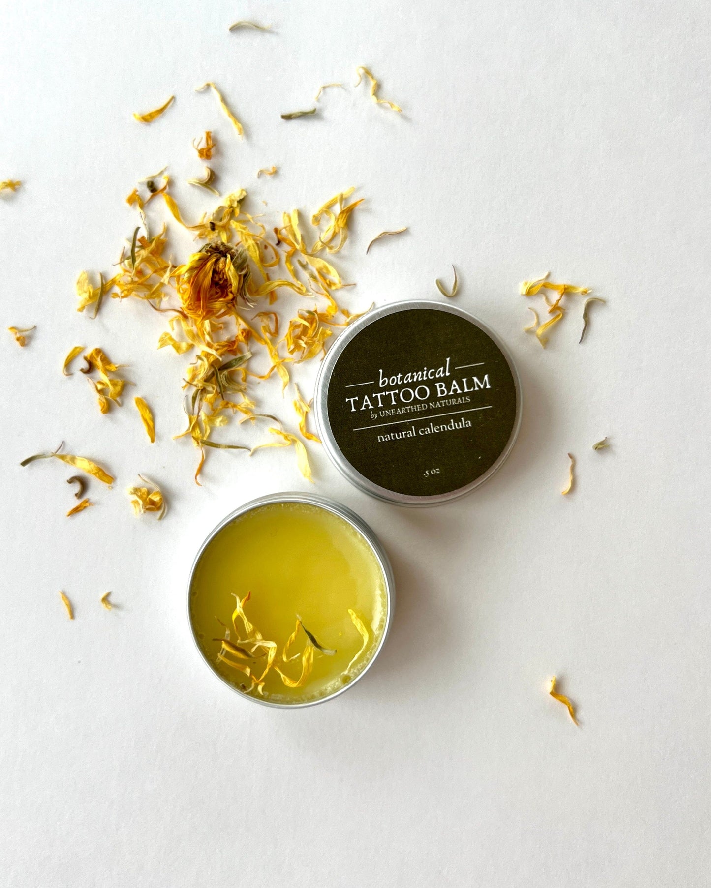Botanical Tattoo Balm – Calendula Salve for Tattoo Aftercare