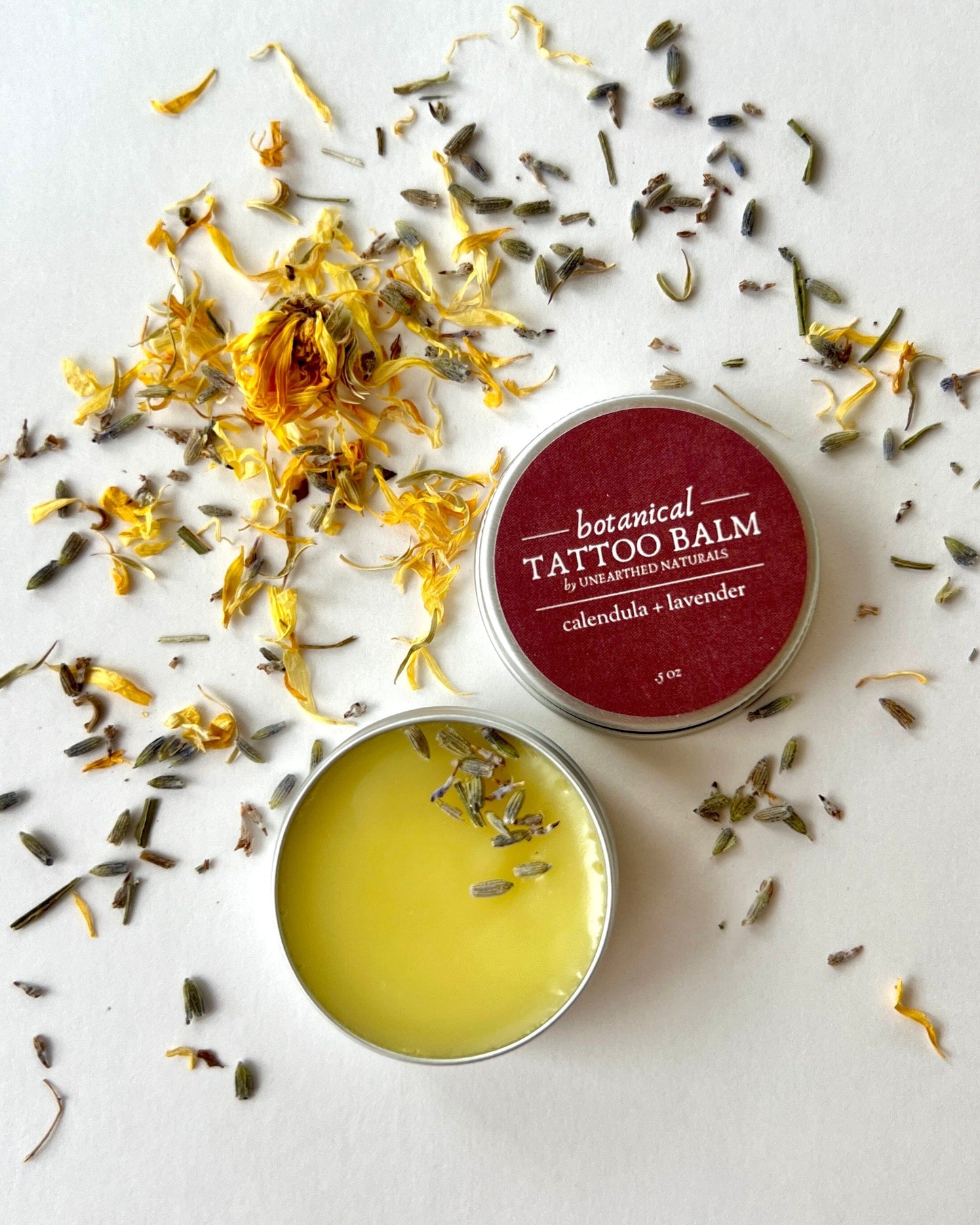 Botanical Tattoo Balm – Calendula Salve for Tattoo Aftercare