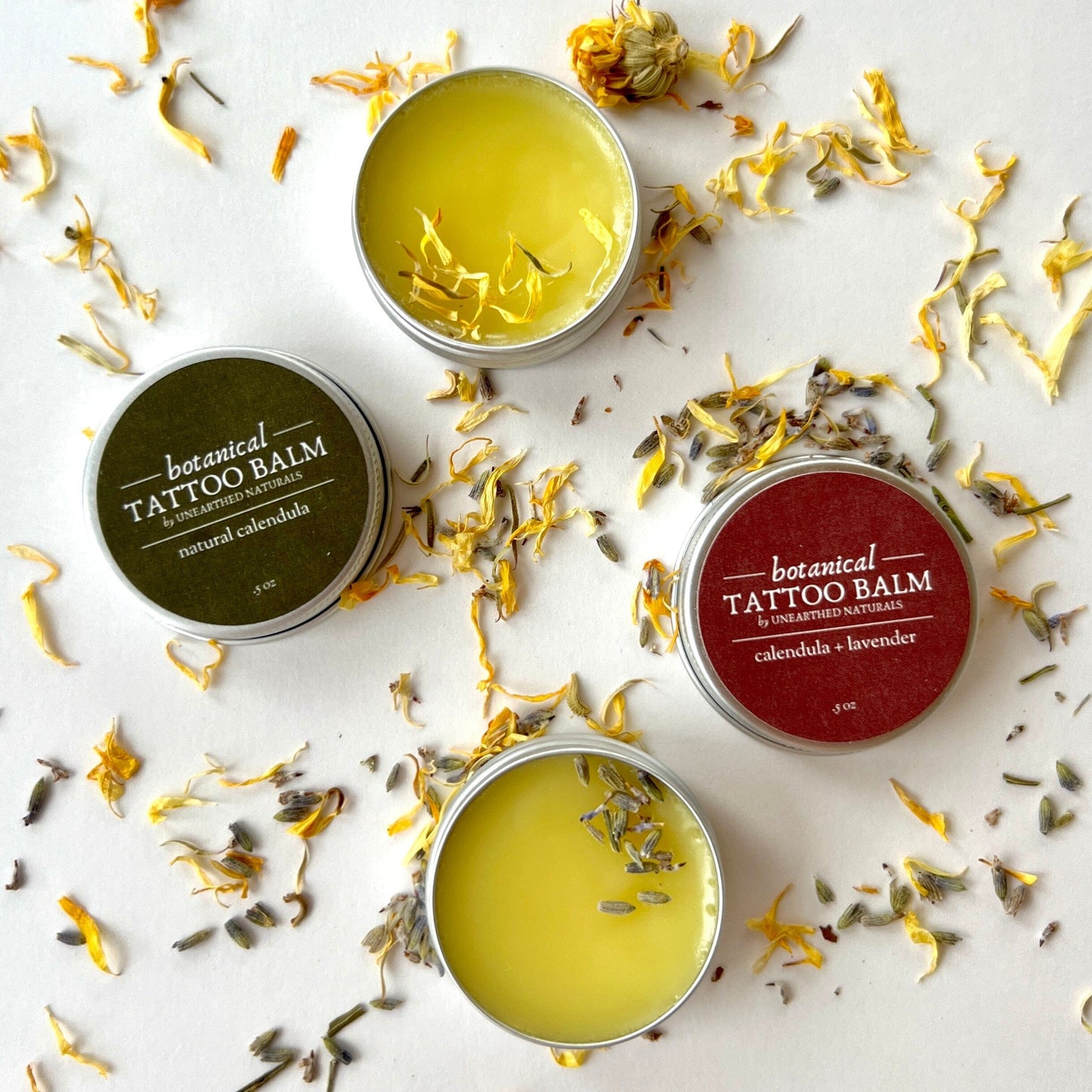 Botanical Tattoo Balm – Calendula Salve for Tattoo Aftercare