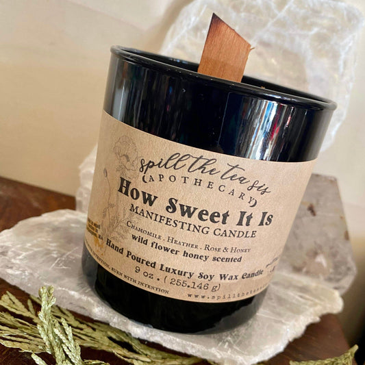 How Sweet It Is Intention Candle - Sweetness, Gratitude & Gentle Love - Spirit Nest