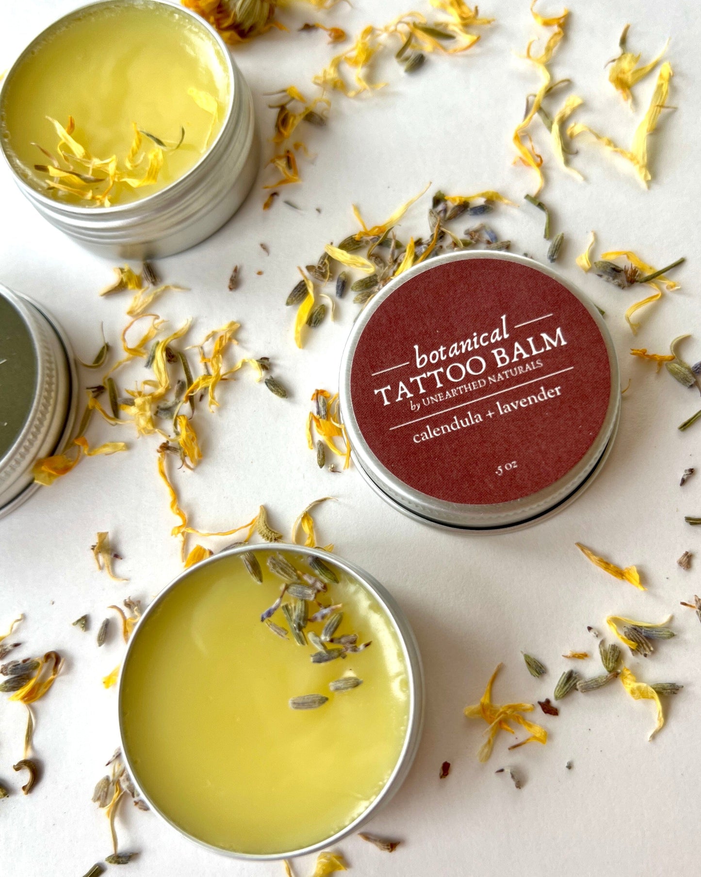 Botanical Tattoo Balm – Calendula Salve for Tattoo Aftercare