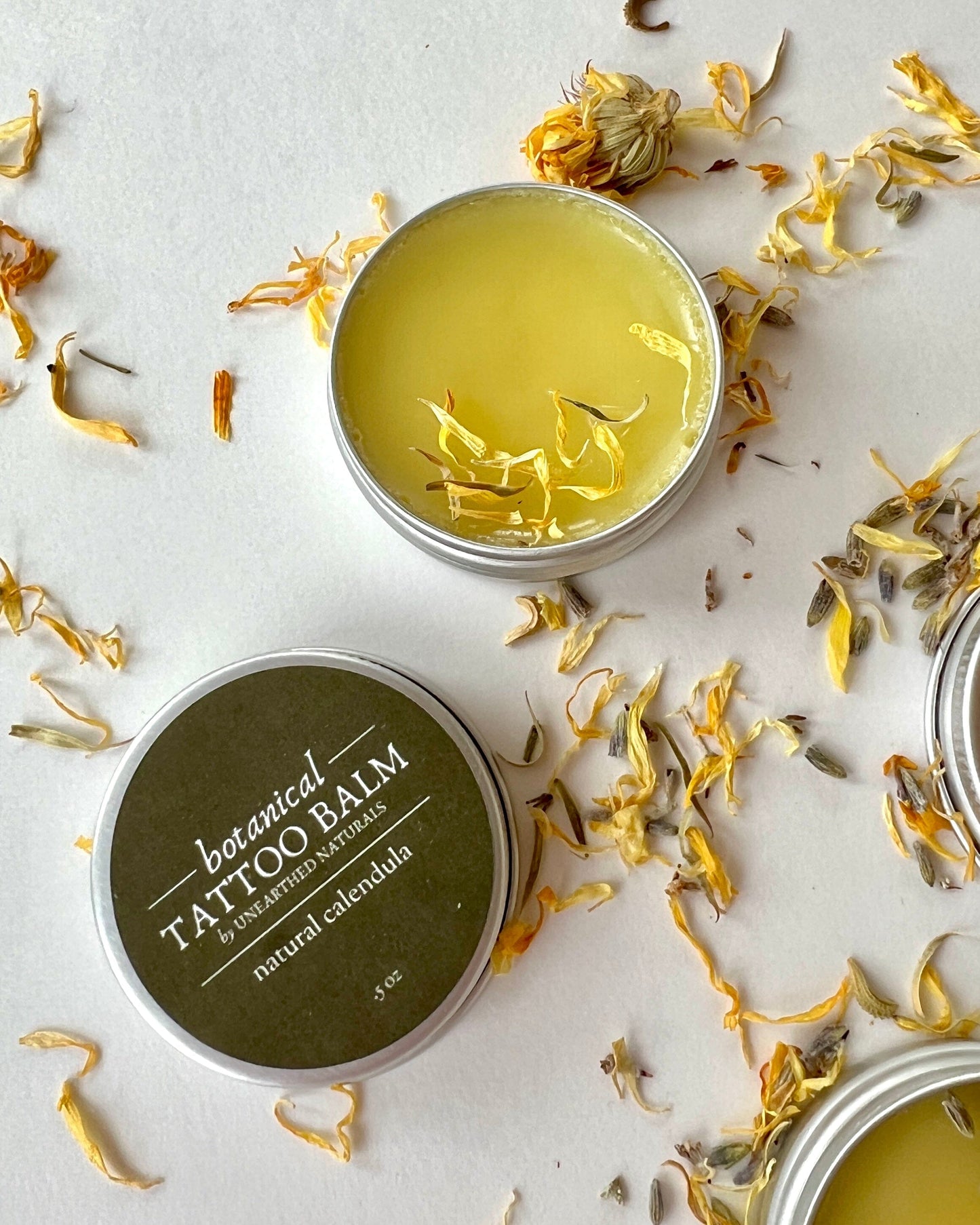 Botanical Tattoo Balm – Calendula Salve for Tattoo Aftercare