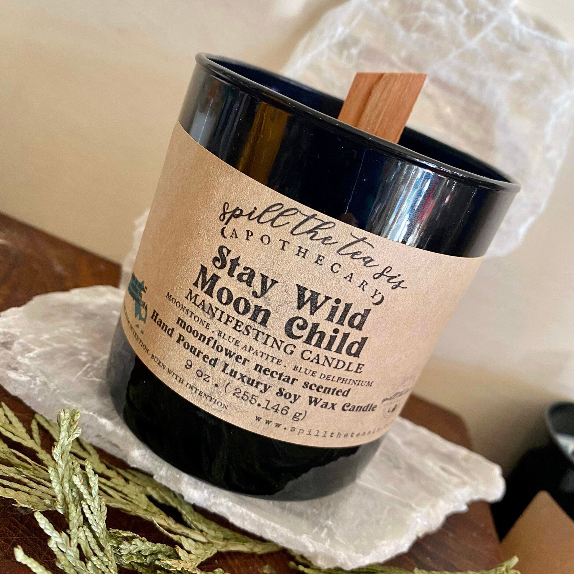 Stay Wild Moon Child Intention Candle – Lunar Magic & Freedom - Spirit Nest