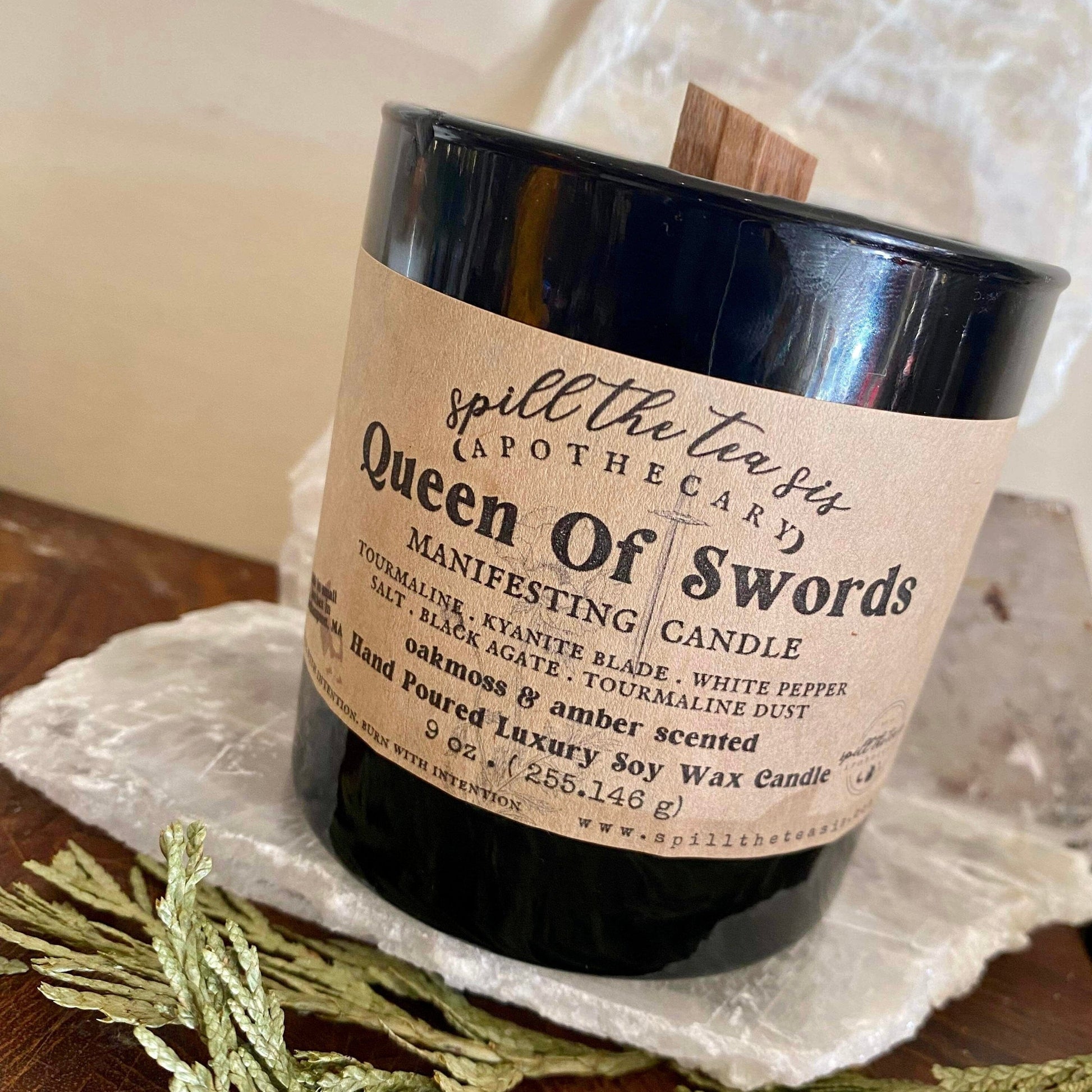 Queen of Swords Intention Candle - Protection & Empowerment - Spirit Nest