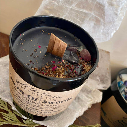Queen of Swords Intention Candle - Protection & Empowerment - Spirit Nest