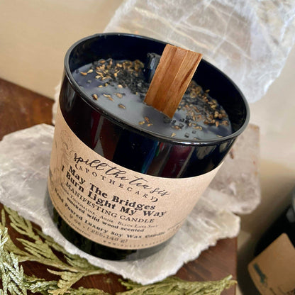 May The Bridges I Burn Light My Way Intention Candle | Endings, Release & Transformation - Spirit Nest