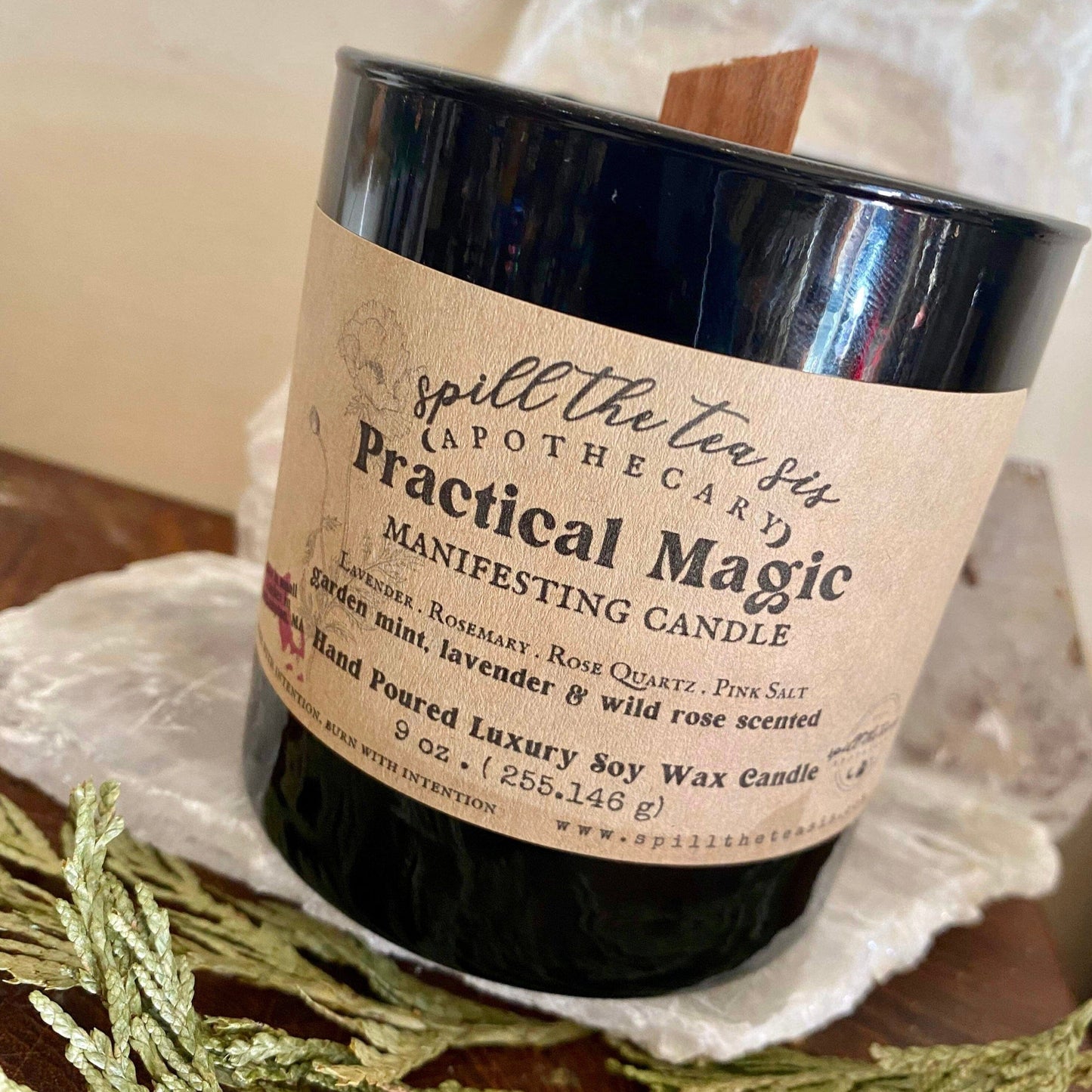 Practical Magic Intention Candle | Blessings, Luck & Sisterhood Soy Wax Candle - Spirit Nest