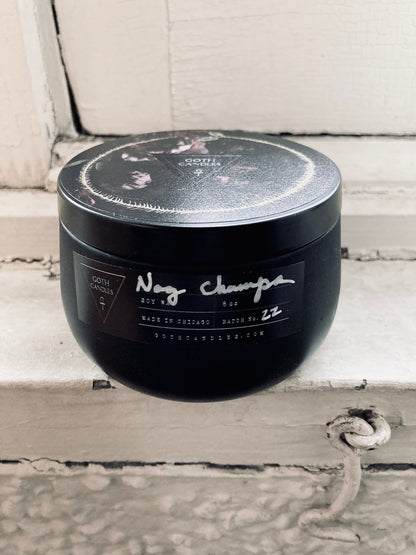 Nag Champa Black Soy Candle | Earthy Home Fragrance